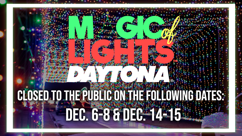 Daytona International Speedway Holiday Lights Magic of Lights