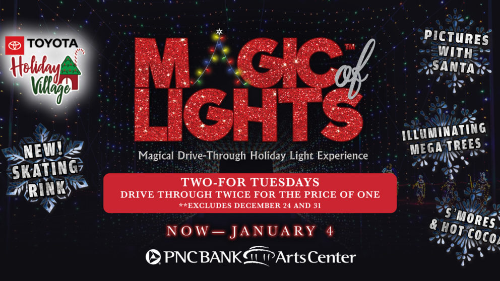 PNC Bank Arts Center Lights Display Holmdel NJ Magic of Lights