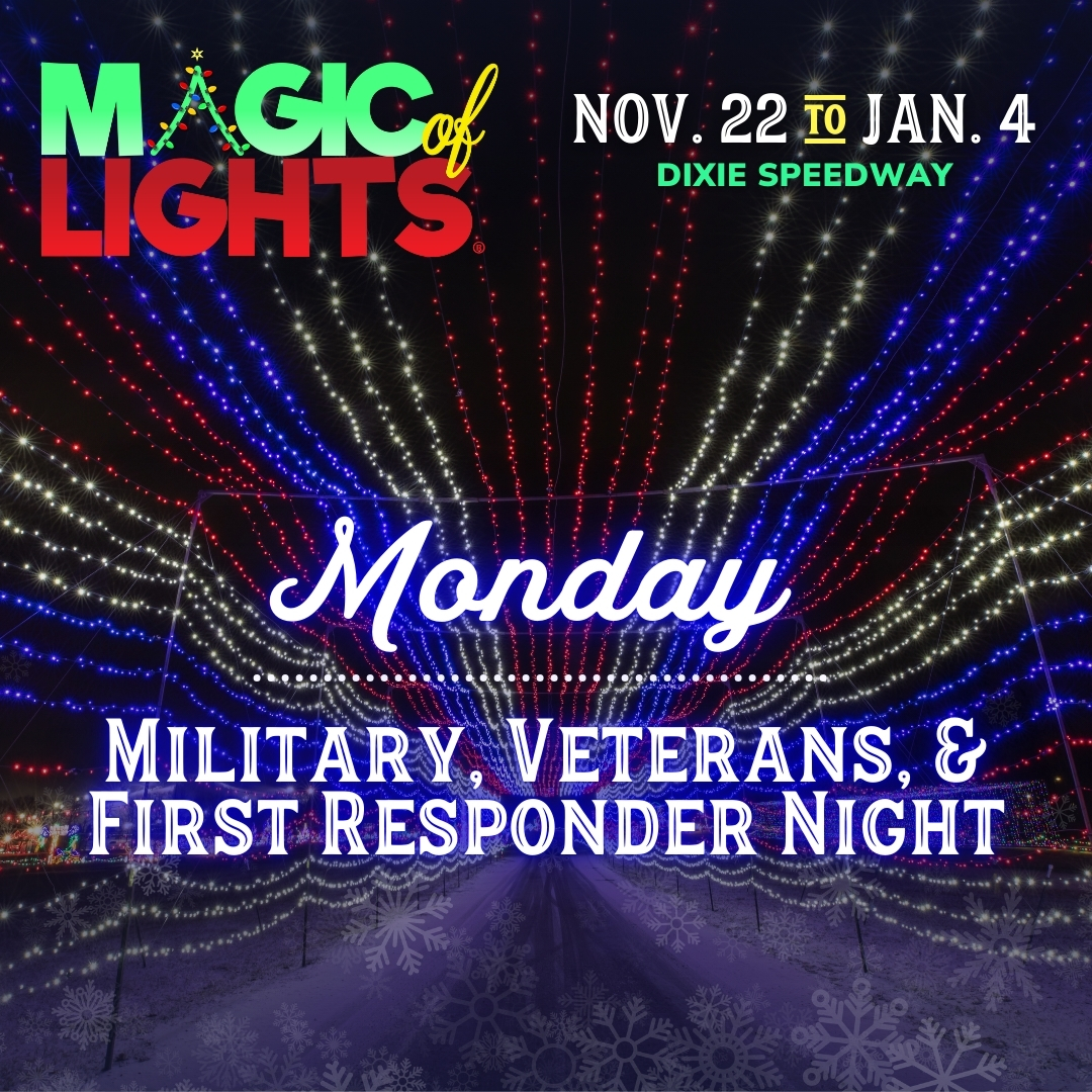 Mondays Military, Veterans and First Responders Night!