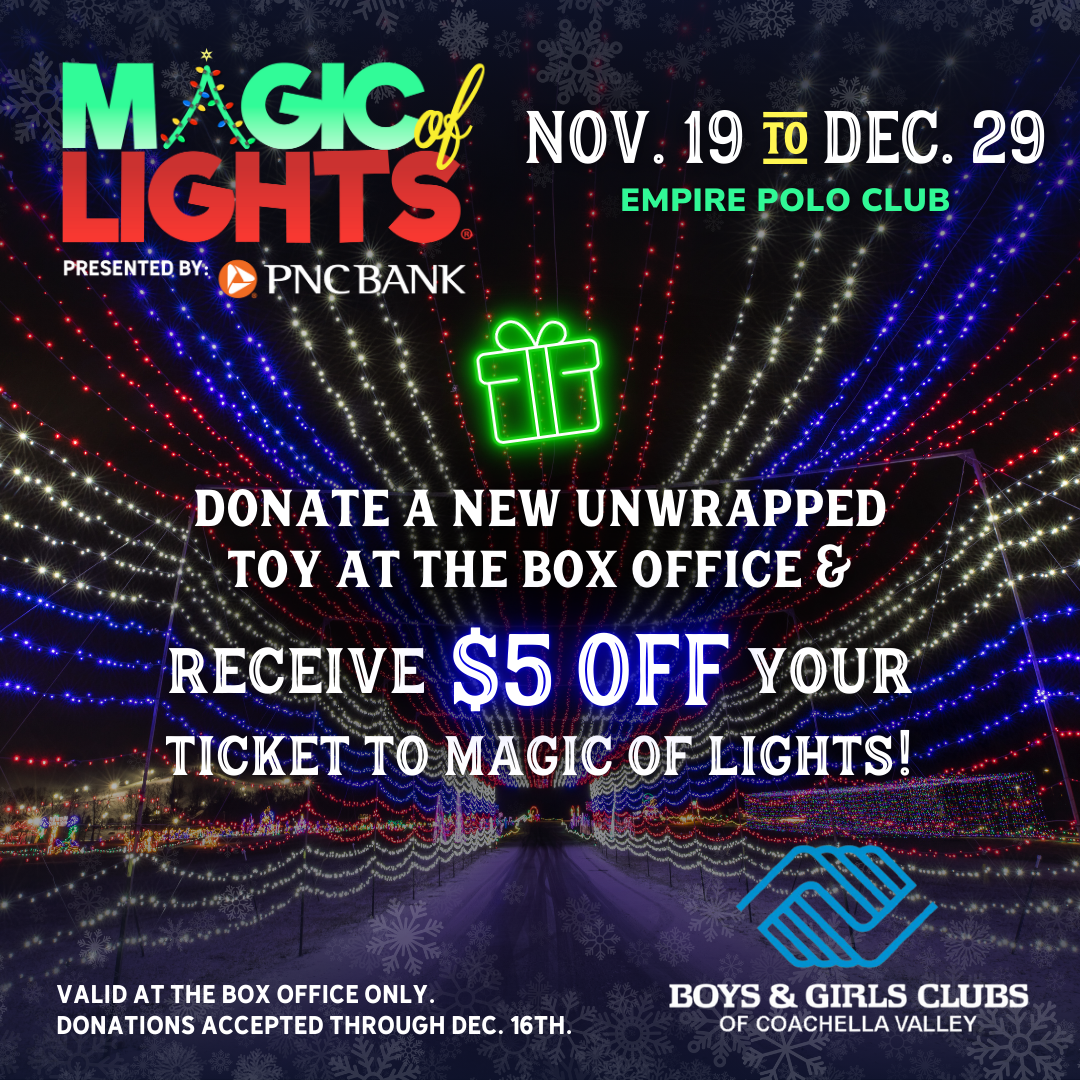 Donate a Gift and Get 5 Dollars Off Tickets