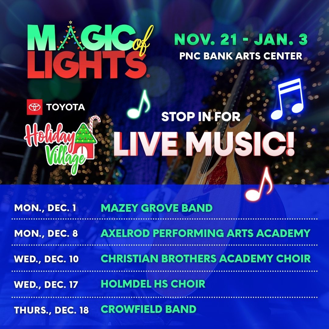Live Music in the Toyota Holiday Village.