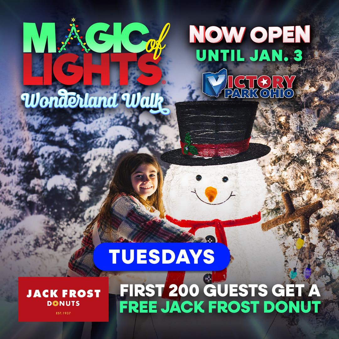 First 200 guests receives a free donut on select Tuesday Nights presented by Jack Frost Donuts.